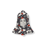 Christmas Decorations OWL XMAS- Wooden Xmas Bell And Fridge Magnet