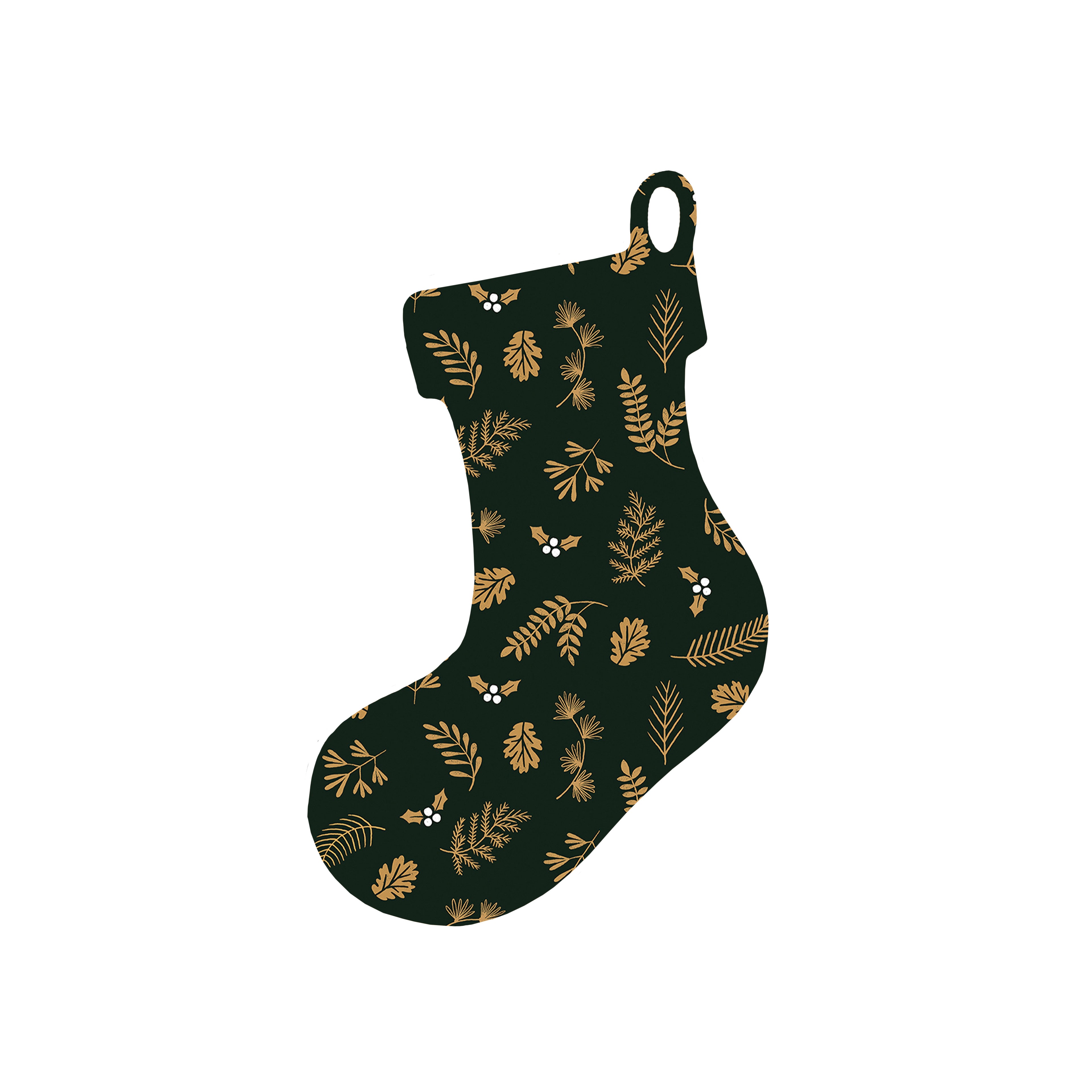 Christmas Decorations PA RUM PUM PUM- Wooden Xmas Stocking And Fridge Magnet