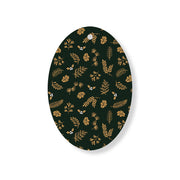 Christmas Decorations PA RUM PUM PUM- Wooden Xmas Oval Decoration and Fridge Magnet