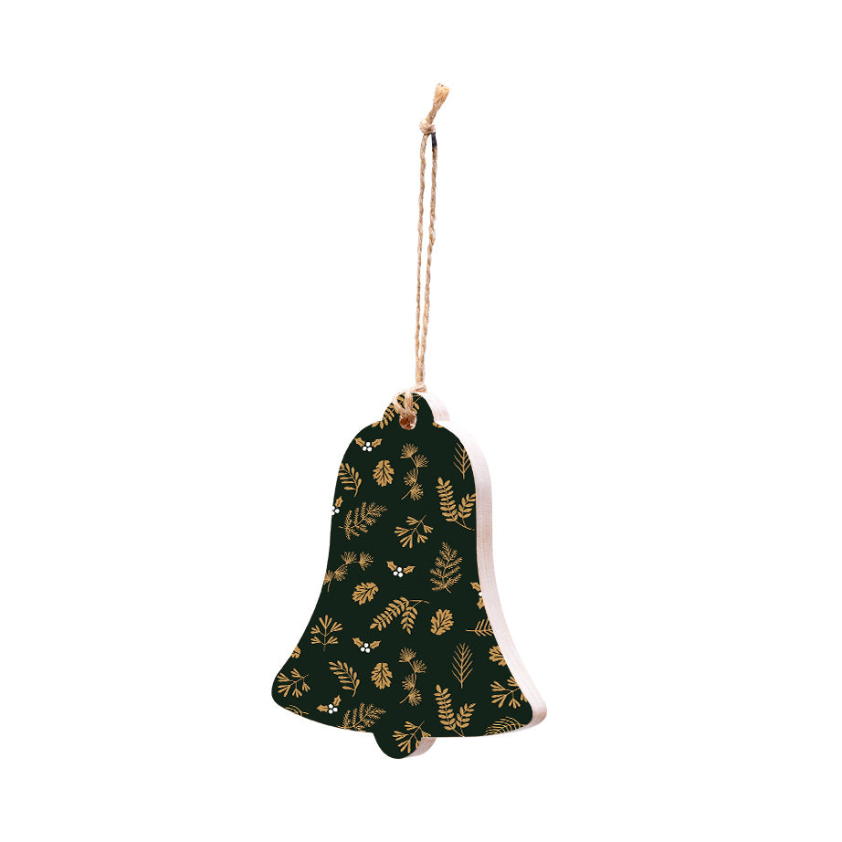 Christmas Decorations PA RUM PUM PUM- Wooden Xmas Bell And Fridge Magnet