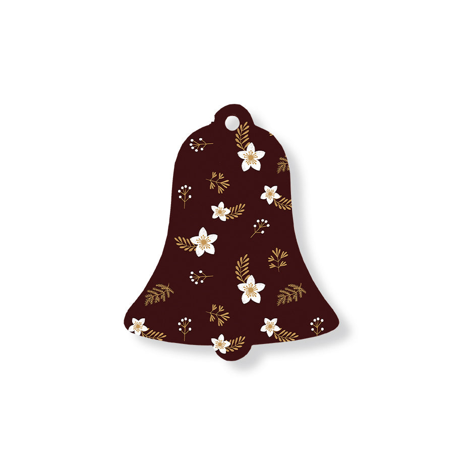 Christmas Decorations PEACE ON EARTH- Wooden Xmas Bell And Fridge Magnet