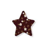 Christmas Decorations PEACE ON EARTH- Wooden Xmas Star And Fridge Magnet