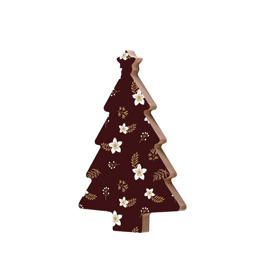 Christmas Decorations PEACE ON EARTH- Wooden Xmas Tree And Fridge Magnet