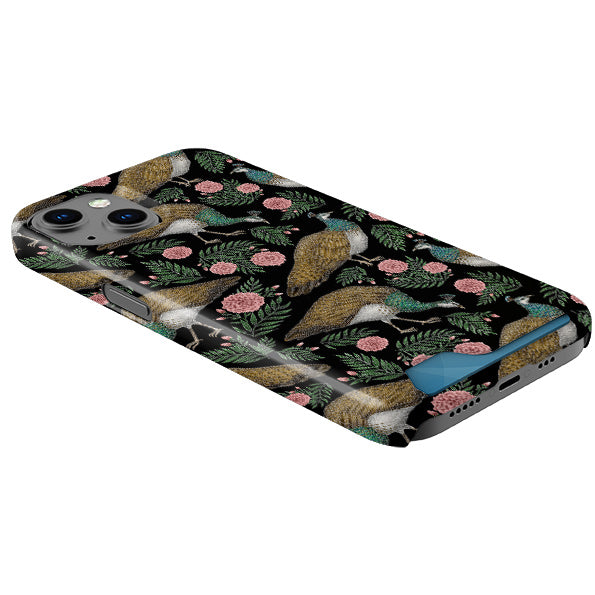 Peahen Case and Card Case By Catherine Rowe