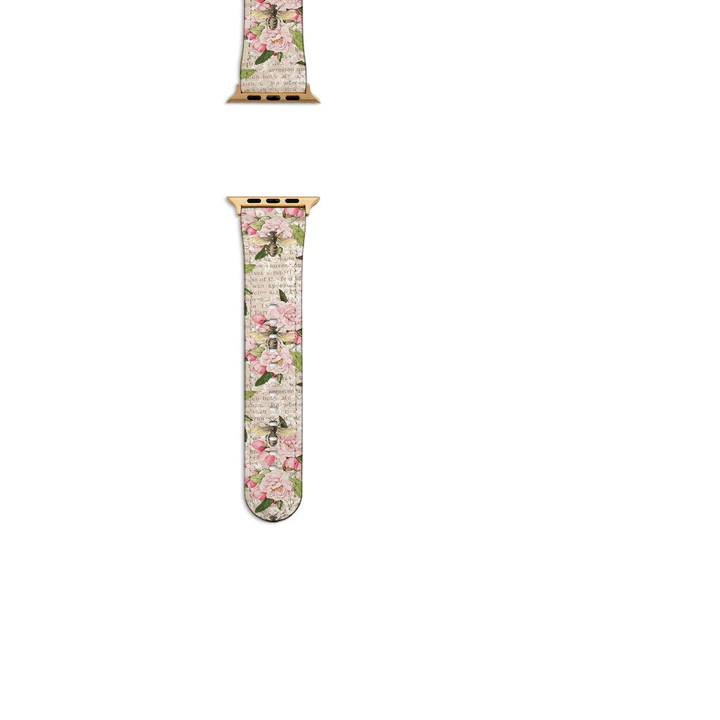 Apple Watch Straps-Pink Bees Apple Watch Strap-All Products Are Printed To Order No returns will be entertained if you select the wrong model. Please ensure you select the right model Get trendy with our vegan leather Apple Watch bands. Available for all models of Apple watch. Product Details Vegan Leather Apple Watch Straps High quality Vegan Leather Fully printed on all exterior sides. Apple Watch Band 38mm/40mm Apple Watch Band 42mm/44mm-Stringberry