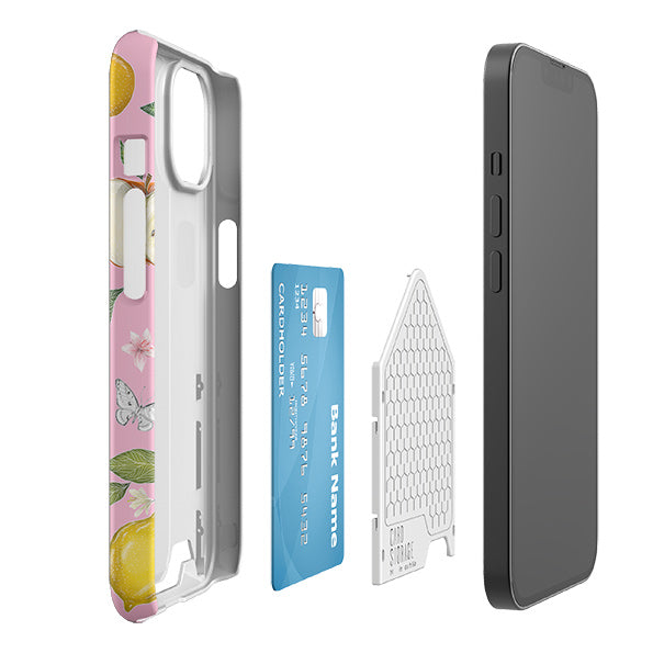 Pink Fruits Case and Card Case By Catherine Rowe