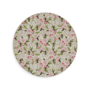 Pink Summer Vegan Leather Mouse Mat