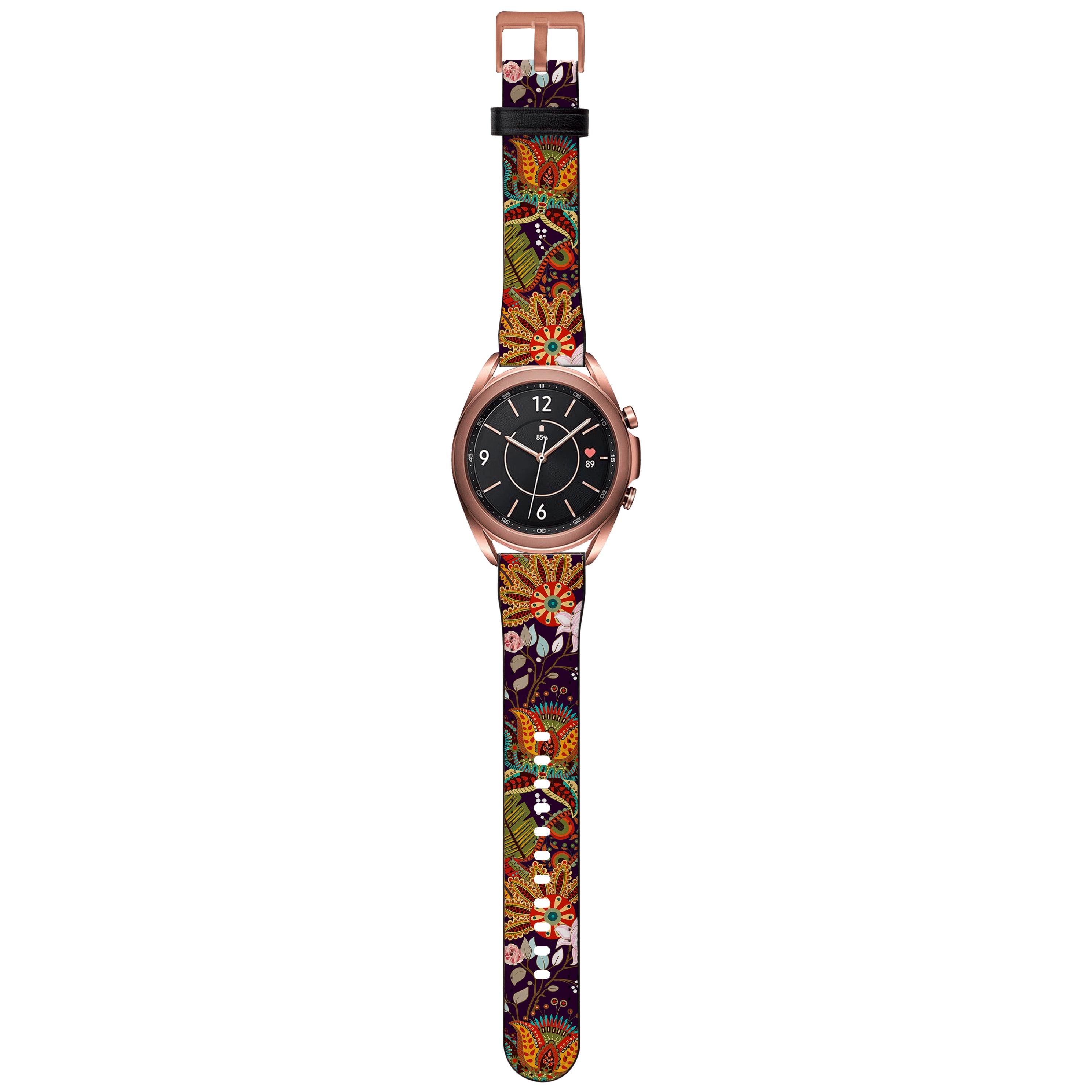 Apple Watch Straps-Podimore Android Watch Strap-Paper Leather Samsung Watch Straps Product Details Get trendy with our Paper leather Samsung Watch bands. Available for all models of Samsung watch. High quality Paper Leather Fully printed on all exterior sides. Samsung Watch Band 40mm/42mm Samsung Watch Band 45mm/46mm-Stringberry