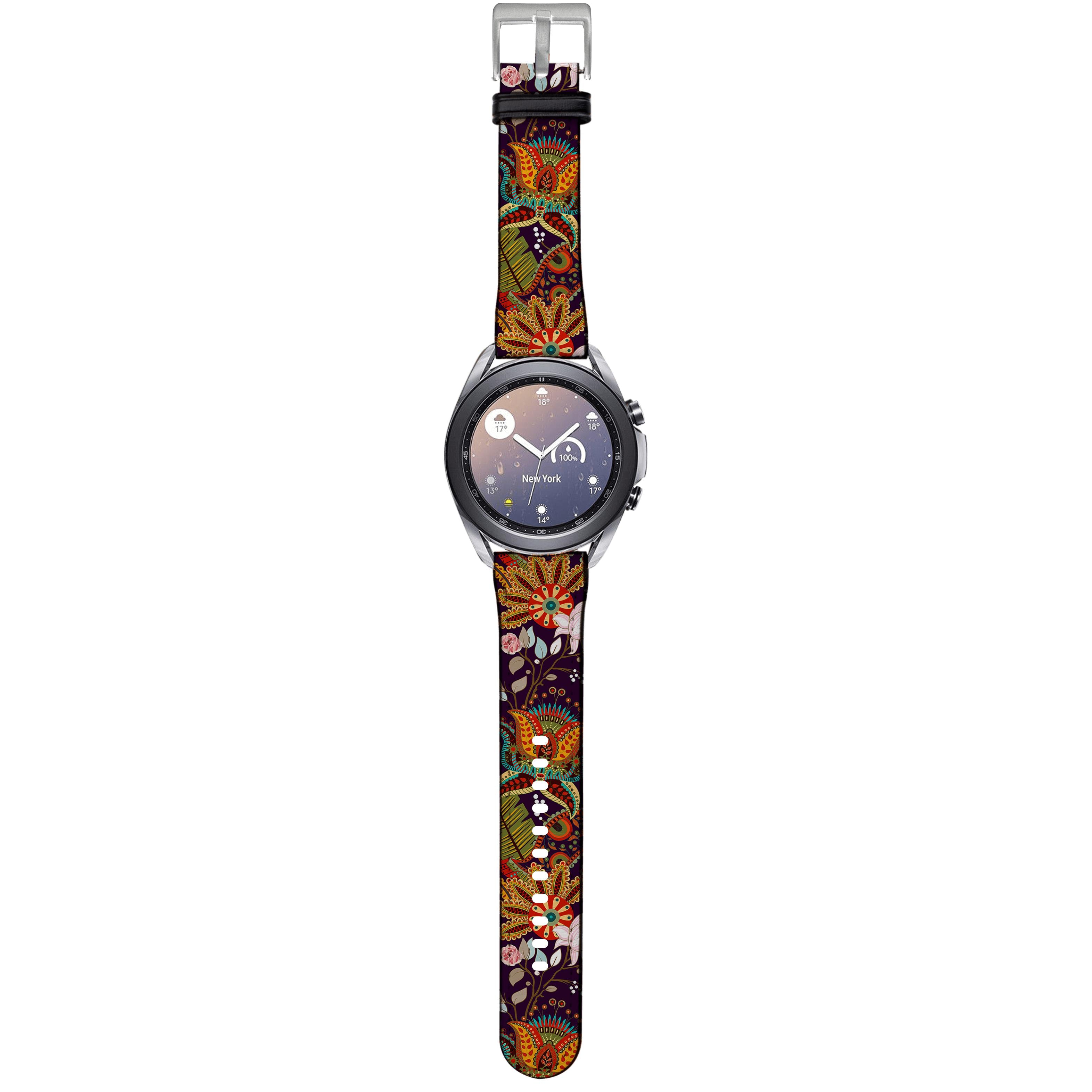 Apple Watch Straps-Podimore Android Watch Strap-Paper Leather Samsung Watch Straps Product Details Get trendy with our Paper leather Samsung Watch bands. Available for all models of Samsung watch. High quality Paper Leather Fully printed on all exterior sides. Samsung Watch Band 40mm/42mm Samsung Watch Band 45mm/46mm-Stringberry