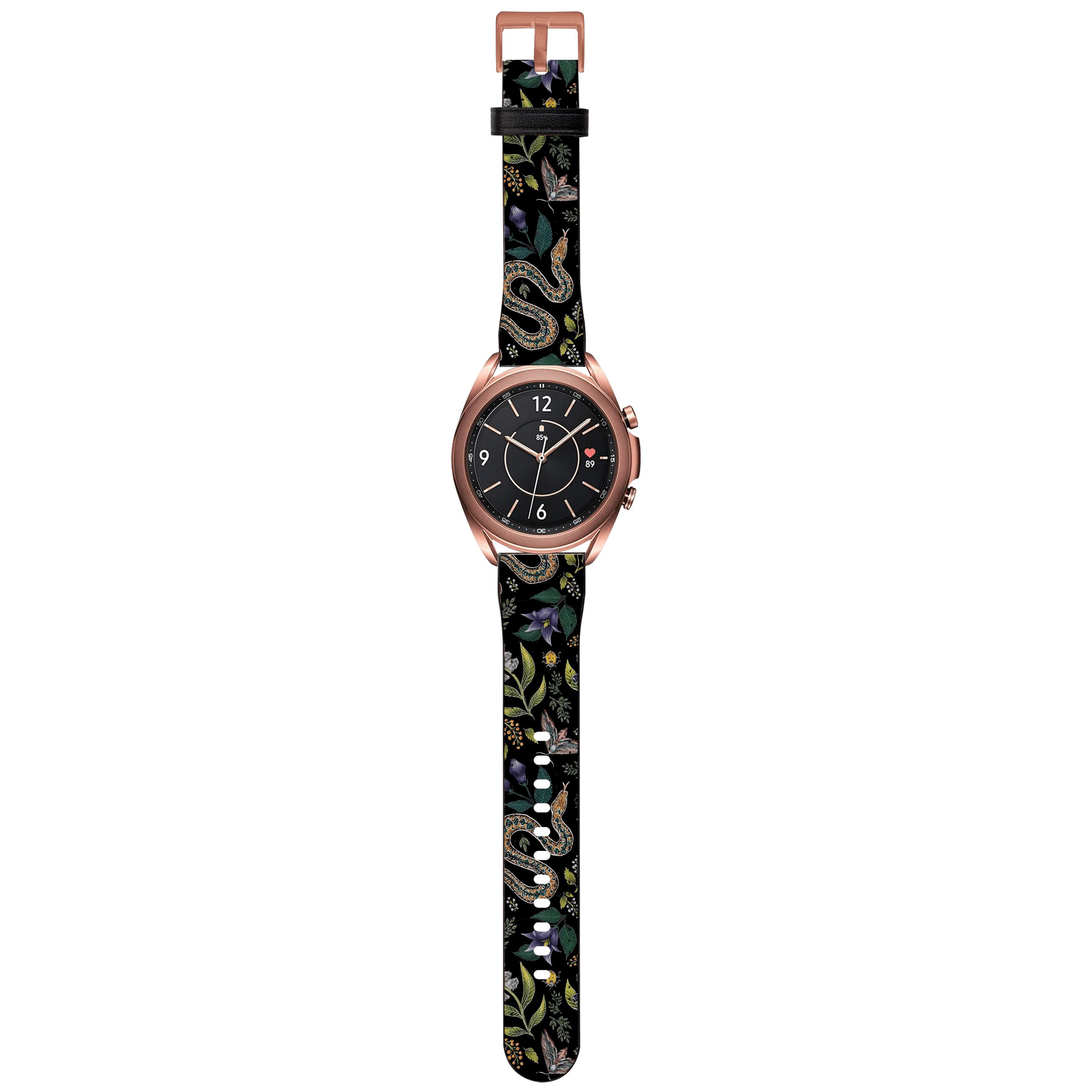 Apple Watch Straps-Poisonous Android Watch Strap-Paper Leather Samsung Watch Straps Product Details Get trendy with our Paper leather Samsung Watch bands. Available for all models of Samsung watch. High quality Paper Leather Fully printed on all exterior sides. Samsung Watch Band 40mm/42mm Samsung Watch Band 45mm/46mm-Stringberry