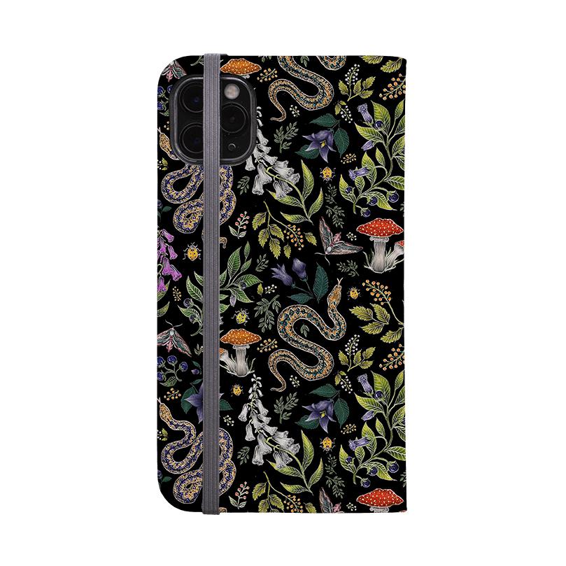 Wallet phone case-Poisonous By Catherine Rowe-Vegan Leather Wallet Case Vegan leather. 3 slots for cards Fully printed exterior. Compatibility See drop down menu for options, please select the right case as we print to order.-Stringberry