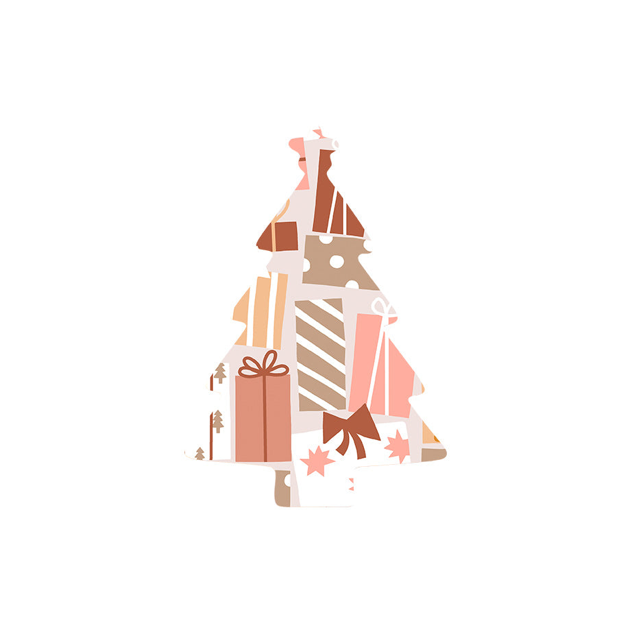 Christmas Decorations PRESENTS GALORE- Wooden Xmas Tree And Fridge Magnet