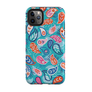 iPhone Tough Case - Paisley Blue By Ali Brookes