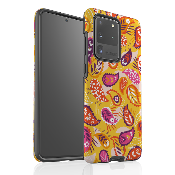 Samsung Tough Case - Paisley Yellow By Ali Brookes