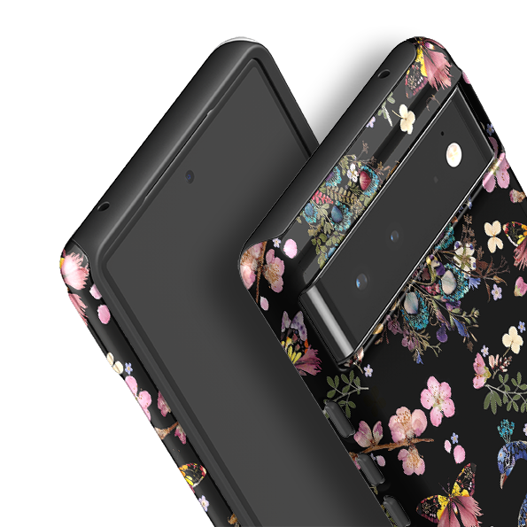 Google Tough Case -  Peacock and Cherry Blossoms Dark By Helen Ahpornsiri