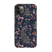 iPhone Tough Case - Peacock and Cherry Blossoms Iris By Helen Ahpornsiri