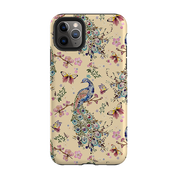 iPhone Tough Case - Peacock and Cherry Blossoms Lilly By Helen Ahpornsiri