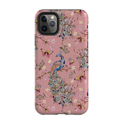iPhone Tough Case - Peacock and Cherry Blossoms Lupine By Helen Ahpornsiri