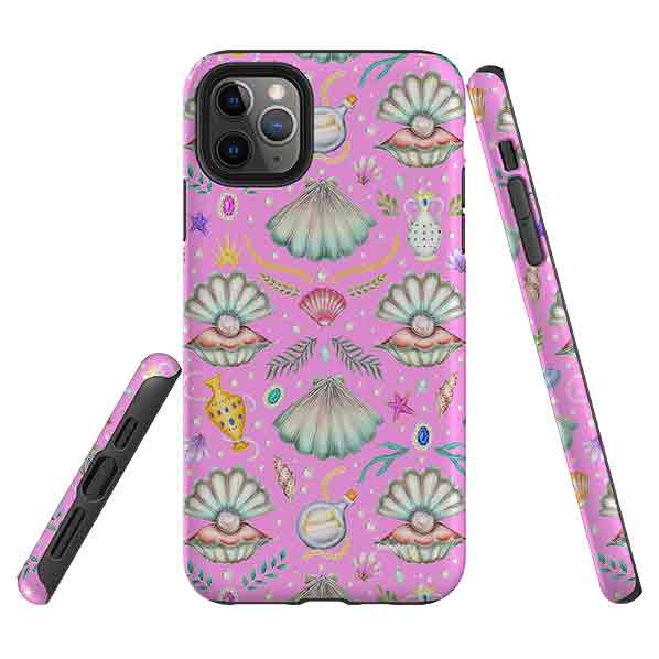 iPhone Tough Case - Pearl's Fantasy Candy Pink By Catherine Rowe