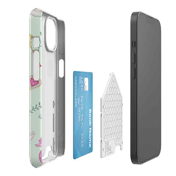 Pink Poodle Parlour Mint Case and Card By Catherine Rowe