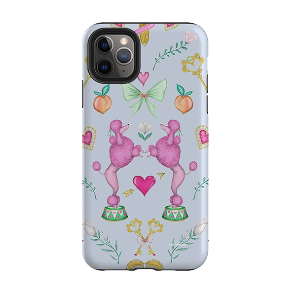 iPhone Tough Case - Pink Poodle Parlour Powder By Catherine Rowe