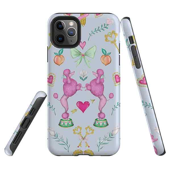 iPhone Tough Case - Pink Poodle Parlour Powder By Catherine Rowe