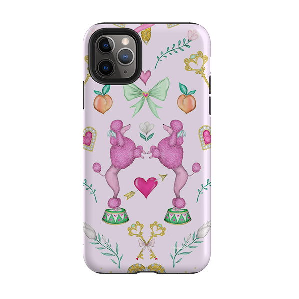 iPhone Tough Case - Pink Poodle Parlour Sugar By Catherine Rowe