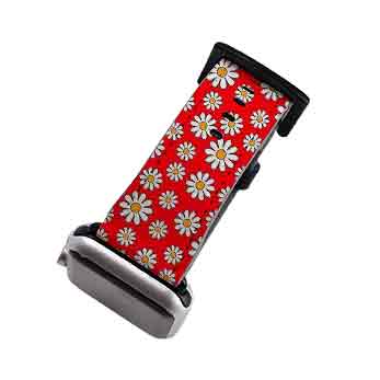 Red Daises Apple Watch Strap