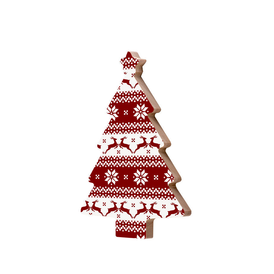 Christmas Decorations REINDEER- Wooden Xmas Tree And Fridge Magnet