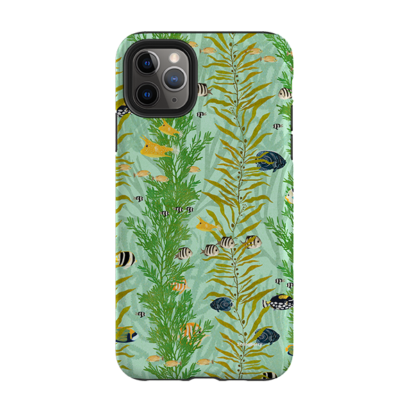 iPhone Tough Case - Reef Stripe By Katherine Quinn