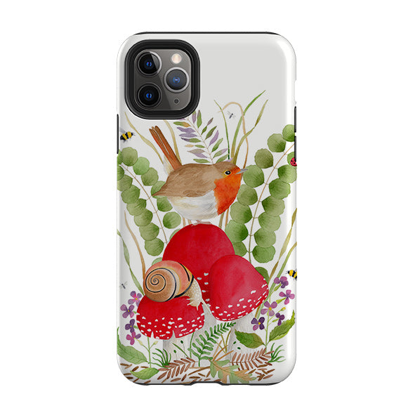 iPhone Tough Case - Robin And Snail By Bex Parkin