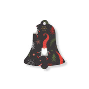 Christmas Decorations SANTA GNOME- Wooden Xmas Bell And Fridge Magnet