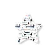 Christmas Decorations SAUSAGE DOG- Wooden Xmas Star And Fridge Magnet