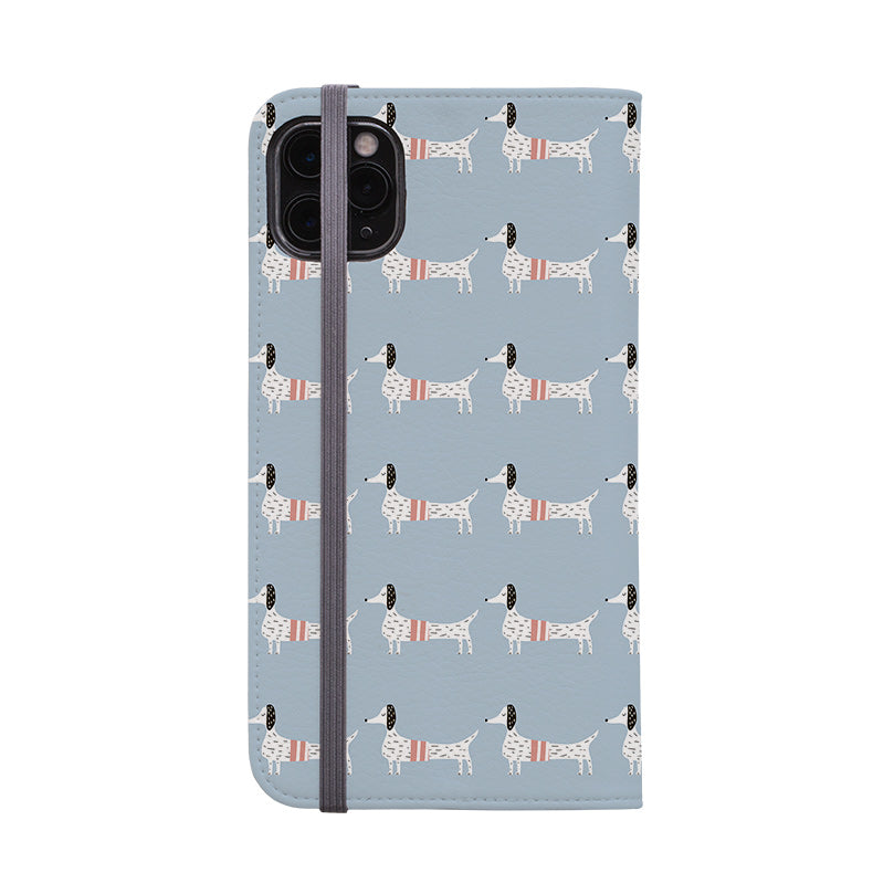 Wallet phone case-Sausage Dog 2-Vegan Leather Wallet Case Vegan leather. 3 slots for cards Fully printed exterior. Compatibility See drop down menu for options, please select the right case as we print to order.-Stringberry
