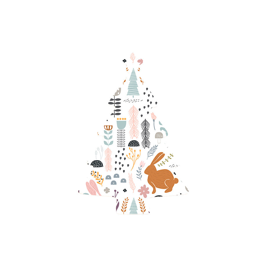 Christmas Decorations SCANDI FOREST- Wooden Xmas Tree And Fridge Magnet