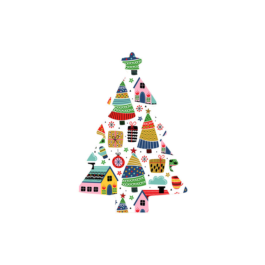 Christmas Decorations SCANDI XMAS- Wooden Xmas Tree And Fridge Magnet