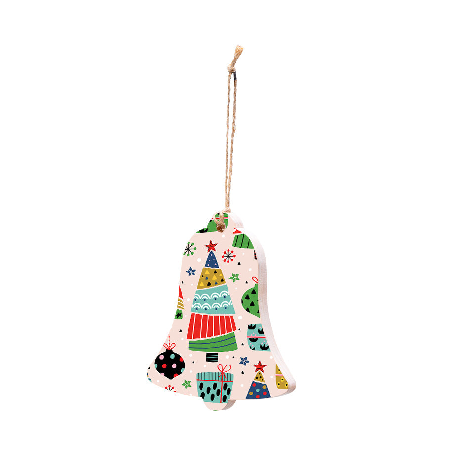 Christmas Decorations SCANDI XMAS II- Wooden Xmas Bell And Fridge Magnet