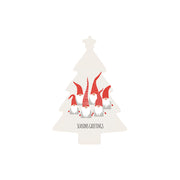 Christmas Decorations SEASONS GREETINGS- Wooden Xmas Tree And Fridge Magnet