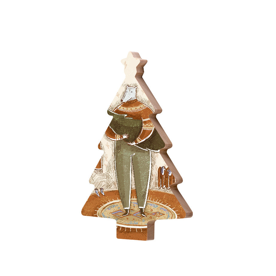 Christmas Decorations SEASON TREE- Wooden Xmas Tree And Fridge Magnet