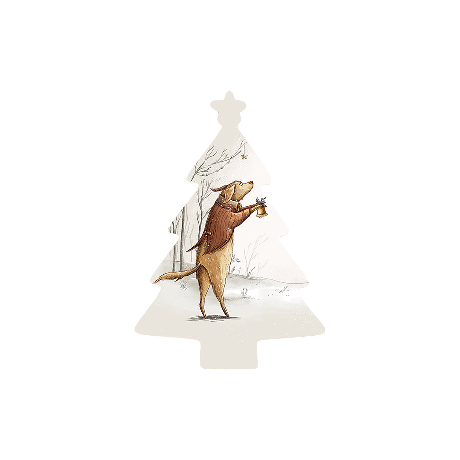 Christmas Decorations SIR XMAS- Wooden Xmas Tree And Fridge Magnet