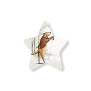 Christmas Decorations SIR XMAS- Wooden Xmas Star And Fridge Magnet