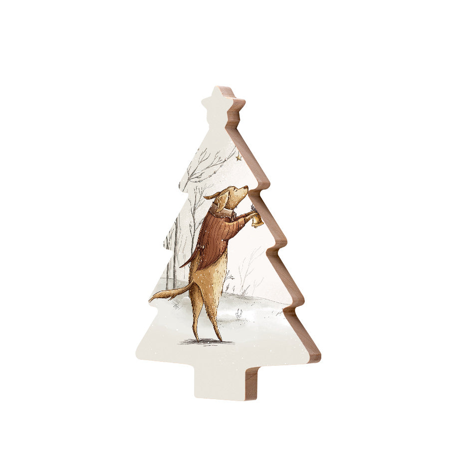 Christmas Decorations SIR XMAS- Wooden Xmas Tree And Fridge Magnet
