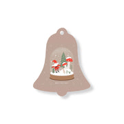 Christmas Decorations SNOWBALL XMAS- Wooden Xmas Bell And Fridge Magnet