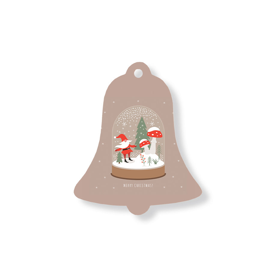 Christmas Decorations SNOWBALL XMAS- Wooden Xmas Bell And Fridge Magnet