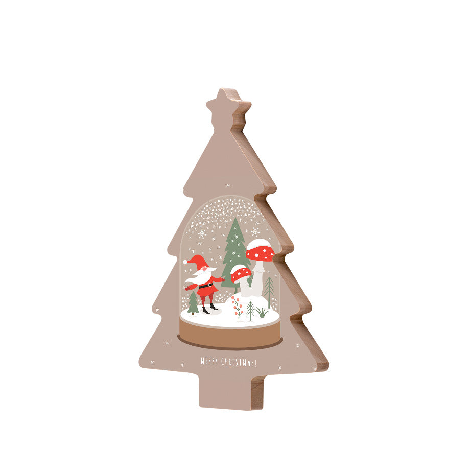 Christmas Decorations SNOWBALL XMAS- Wooden Xmas Tree And Fridge Magnet