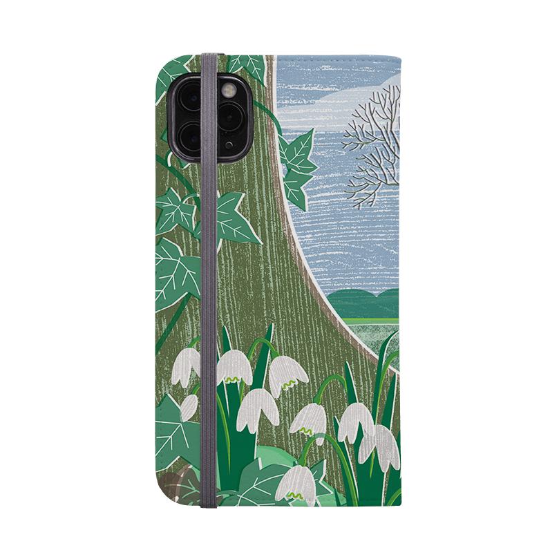 Wallet phone case-Snowdrops And Hare By Liane Payne-Vegan Leather Wallet Case Vegan leather. 3 slots for cards Fully printed exterior. Compatibility See drop down menu for options, please select the right case as we print to order.-Stringberry