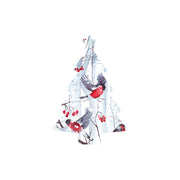 Christmas Decorations SNOW FOREST- Wooden Xmas Tree And Fridge Magnet