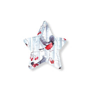 Christmas Decorations SNOW FOREST- Wooden Xmas Star And Fridge Magnet