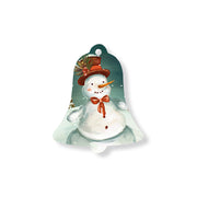 Christmas Decorations SNOWMAN- Wooden Xmas Bell And Fridge Magnet