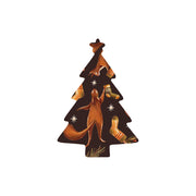 Christmas Decorations SQUIRELL GIFTS- Wooden Xmas Tree And Fridge Magnet